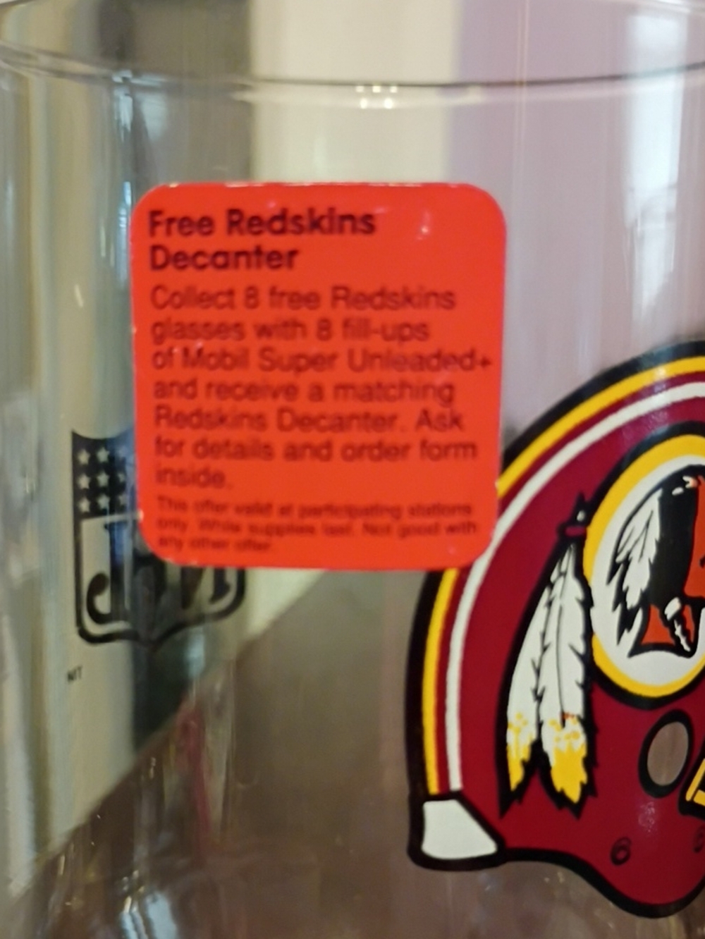 3 Collectors Redskins Glasses - Picture 5 of 7